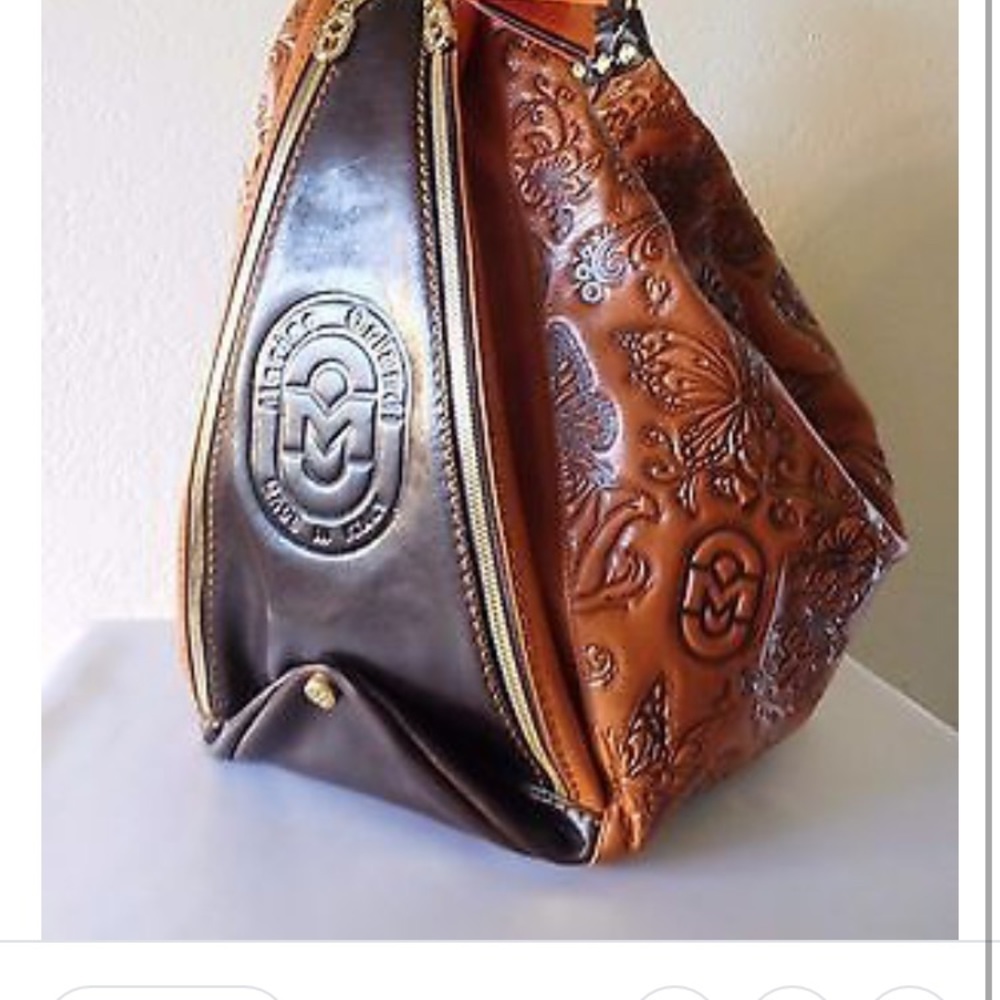 Marino Orlandi leather bucket bag large - Picture 3 of 3